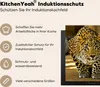KitchenYeah© Herdabdeckplatte Leopard - Raubtier - Porträt Produktbild-Vorschau 6
