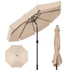 Puluomis Sonnenschirm 3m, Balkonschirm Strandschirm Produktbild-Vorschau 1