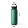 Trinkflasche Edelstahl 1L Thermo Flasche Sport Gym Produktbild-Vorschau 3