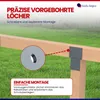 GeZu Impex Pfosten Dreiwegverbinder T-Form 121 x 121 mm Produktbild-Vorschau 5