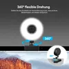 CkeyiN 4K Webcam mit Ringlicht PC Kamera Streaming Kamera Produktbild-Vorschau 10