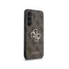 A close-up, side view of a smartphone case with a repeating logo pattern. Podgląd zdjęcia produktu