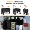 SUNULA Bollerwagen Faltbar mit Erweiterbarer Heckklappe – Produktbild-Vorschau 6