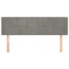 The Living Store Kopfteil mit Ohren Hellgrau 147x16x78/88 Produktbild-Vorschau 3