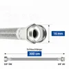 Flexschlauch 300 cm Panzerschlauch mit 3/8" Überwurf und Produktbild-Vorschau 3