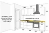Küche Stilo Weiß + Eiche Artisan 250 cm Küchenzeile Produktbild-Vorschau 7