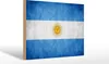 Holzschild Flagge Argentinien, 30x20 cm, Holzschilder Fahne Produktbild-Vorschau 2
