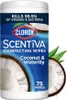 Clorox | Dezinfekčné obrúsky Scentiva - Kokosová vodná Náhľad obrázku produktu 2