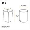 Swirl 215871, 35 l, Czarny, Plastik, 650 mm, 630 mm, 10 Podgląd zdjęcia produktu 5