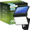 A product box for a LUMILED solar floodlight with the product itself partially visible. Produktbild-Vorschau