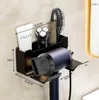 Porta asciugacapelli autoadesivo nero organizer Anteprima dell’immagine prodotto 7