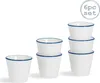 Nicola Spring 6 Stück Country Farmhouse Weiß Frühstück Produktbild-Vorschau 1