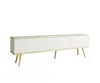 TV-SCHRANK BLUM ORO WEISS 175 MIT GOLDBEINEN – Moderner Produktbild-Vorschau 2