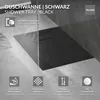 LuxeBath Duschwanne 100x70cm Schwarz Extra flache SMC Produktbild-Vorschau 2