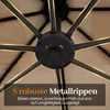 Parasol COSTWAY 250 cm z podstawą, oświetleniem LED i Podgląd zdjęcia produktu 6