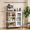 KOMFOTTEU, mobiletto contenitore in legno, credenza con 3 Anteprima dell’immagine prodotto 4