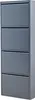 gowoll Schuhschrank Schmal Schuhregal Metall Hoch Produktbild-Vorschau 1
