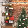 Corner shelves decorated for Christmas with gifts, a wreath, and a tree. Produktbild-Vorschau