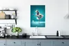 MuchoWow® Poster Kuh - Ballett - Porträt - Blau - Tiere Produktbild-Vorschau 3