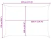 vidaXL Sonnensegel Gelb und Weiß 3,5 x 2,5 m 100 % Produktbild-Vorschau 4