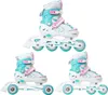 Three pairs of inline skates arranged in a collage. Produktbild-Vorschau