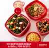 sistema four micro-ondes à vapeur avec panier 2,4 l rouge Voir les images du produit 7
