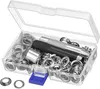 Grommet Werkzeug Kit, Grommet Einstell Werkzeug 100X Ösen Produktbild-Vorschau 2