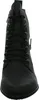 A close-up, front view of a black women's boot. Voir les images du produit