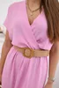 Hellrosa Damen Sommer Maxikleid mit Wickelausschnitt Produktbild-Vorschau 4