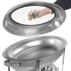 Repas Acier inoxydable Chafing Dish ovale 5 litres avec Voir les images du produit 4