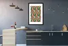 MuchoWow® MuchoWow® Gerahmtes Poster Blumen - Rot - Muster Produktbild-Vorschau 5