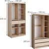 Armoire à vêtements Vicco Elmo Sonoma 200x200cm Lot de 2, Voir les images du produit 3