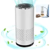 An air purifier with swirling air and leaves, and an inset image of it connected to a laptop. Produktbild-Vorschau