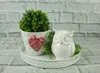 Pot en céramique blanc Cylindre droit 20x20cm Voir les images du produit 21