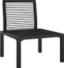 vidaXL Gartenstuhl mit Kissen Schwarz und Grau Poly Rattan Produktbild-Vorschau 6