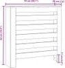 vidaXL Radiátorové obložení dubový vzhled 78x20x82 cm Náhled obrázku produktu 6