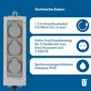 Unitec Steckdosenleiste 3-fach 1,5m für Außen, granitoptik Produktbild-Vorschau 4