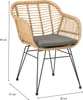 Gartenstuhl PARAMO im 2er Set - Korbstuhl aus Polyrattan, Produktbild-Vorschau 9