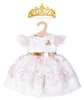 Bábiky Heless princeznovské šaty čerešňový kvet so zlatou Náhľad obrázku produktu 3