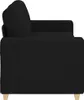 vidaXL Divano a due posti Nero 180x77x82 cm Tessuto Anteprima dell’immagine prodotto 5