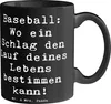 Mr. & Mrs. Panda Kaffeetasse Spruch Baseball Schlag - Produktbild-Vorschau 1