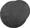 vidaXL Teppich IZA Kurzflor Skandi-Stil Anthrazit Ø 100 cm Produktbild-Vorschau 3