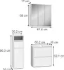 Badmöbel-Set Vicco Majest Weiß Hochglanz 3 Teile, Model Produktbild-Vorschau 4