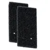 Two black foam filters are shown against a white background. Voir les images du produit