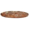vidaXL Plateau de table Ø 90x2,5 cm Rond Vieux bois massif Voir les images du produit 3