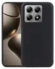 A black silicone TPU phone case is shown on a plain background. Produktbild-Vorschau