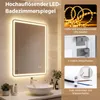 Miroir de salle de bain COSTWAY avec éclairage LED, miroir Voir les images du produit 9