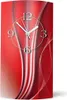 A modern wall clock with a red abstract design. Anteprima dell’immagine prodotto