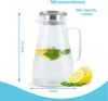 Karafka Intirilife w kolorze CLEAR - dzbanek o pojemności Podgląd zdjęcia produktu 4