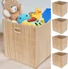 Aufbewahrungskorb Bambus 4er Set faltbar quadratisch Produktbild-Vorschau 4